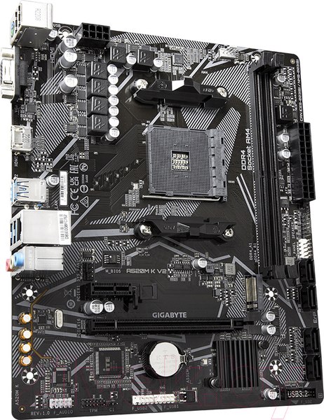 Изображение товара Материнская плата Gigabyte A520M K V2 1.1