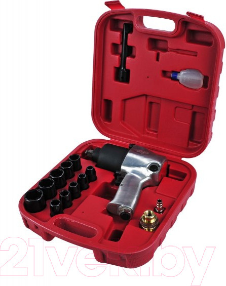 Изображение товара Пневмогайковерт Elitech 0704.013000 (с набором)