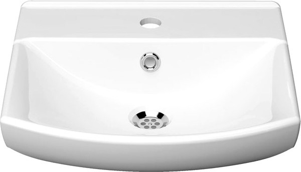 Изображение товара Умывальник Керамин Клермонт 55 (с отверстием и креплением, белый)