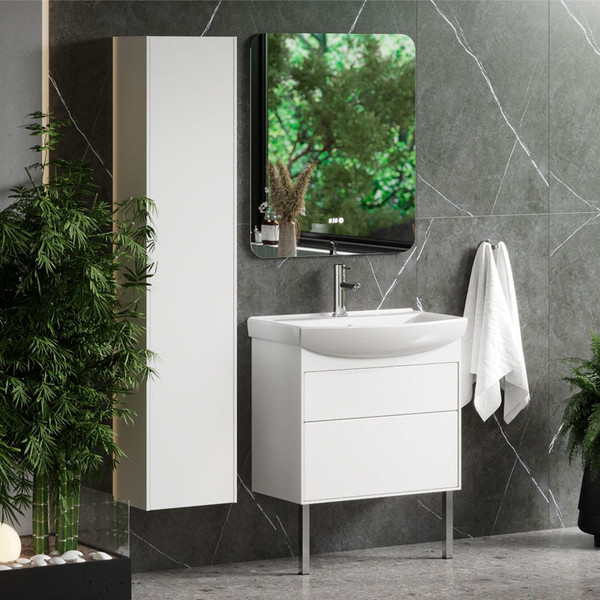 Изображение товара Умывальник Керамин Клермонт 55 (с отверстием и креплением, белый)