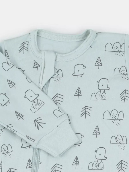 Изображение товара Набор комбинезонов для малышей MOWbaby Birds / 1282 (Blue, р.62)