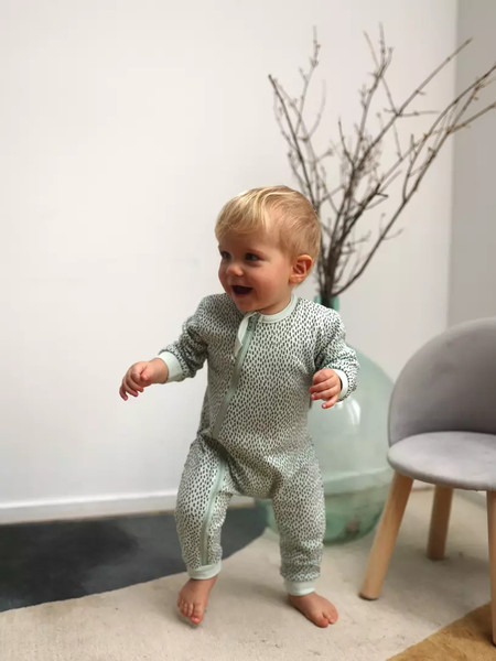 Изображение товара Набор комбинезонов для малышей MOWbaby Birds / 1282 (Blue, р.62)
