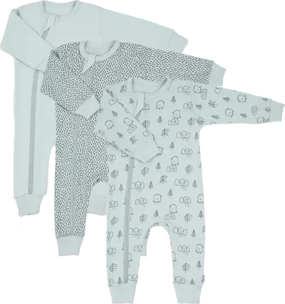 Изображение товара Набор комбинезонов для малышей MOWbaby Birds / 1282 (Blue, р.62)