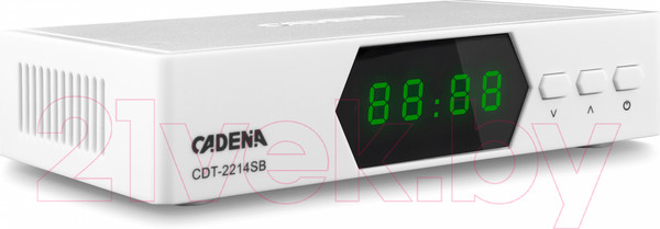 Изображение товара Тюнер цифрового телевидения Cadena CDT-2214SB (белый)