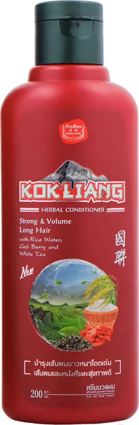 Изображение товара Кондиционер для волос Kokliang Для длинных волос с ягодами годжи, белым чаем и рисовой водой (200мл)