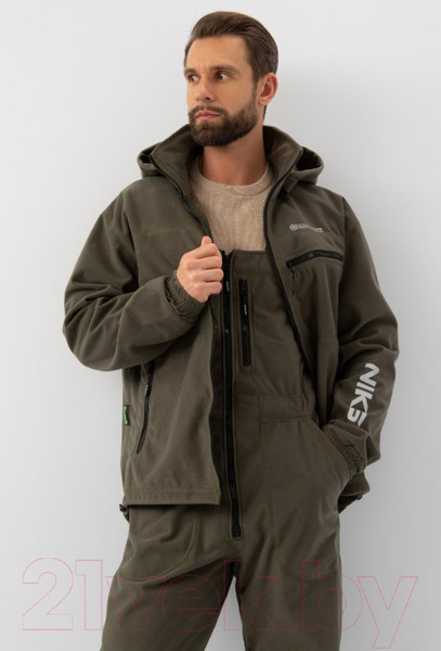Изображение товара Костюм для охоты и рыбалки Huntsman Никс ЛЮКС -5°C Alova Windblock хаки (р-р 52-54/182-188)