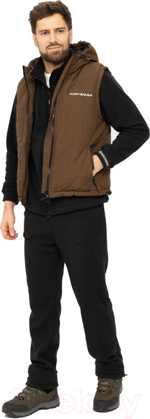 Изображение товара Жилет для охоты и рыбалки Huntsman Фристайл Коричневый Канада (р-р 44-46/170)