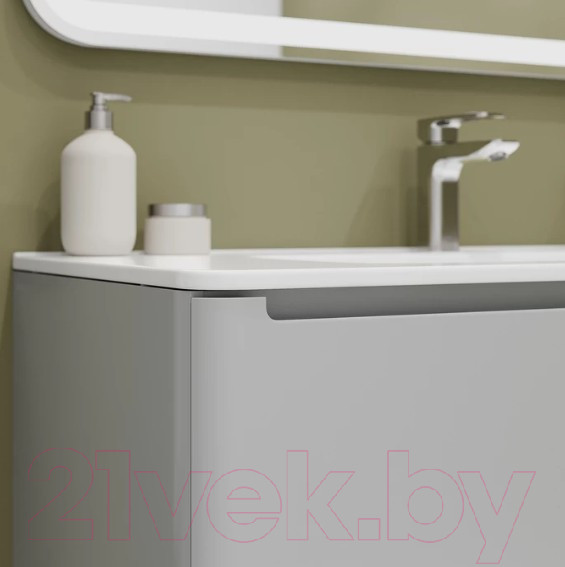 Изображение товара Тумба с умывальником IDDIS Edifice EDI10L0i95K (светло-серый)