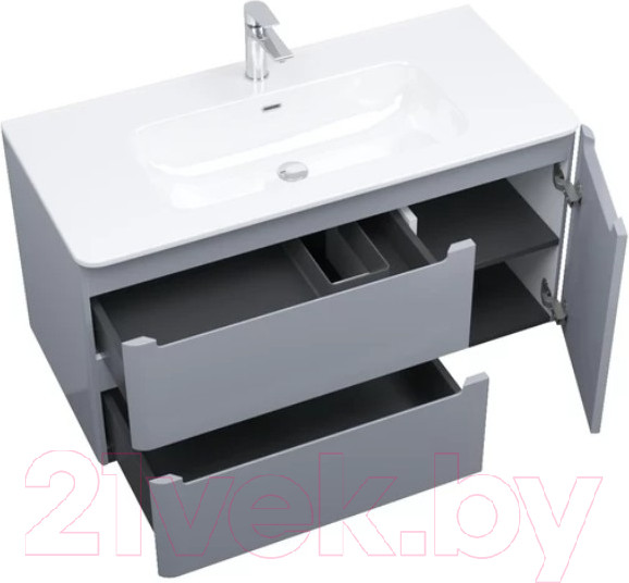 Изображение товара Тумба с умывальником IDDIS Edifice EDI10L0i95K (светло-серый)