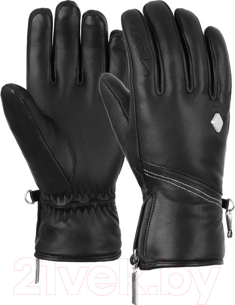 Изображение товара Перчатки лыжные Reusch Camila / 6031120-7702 (р-р 7, Black/Silver)