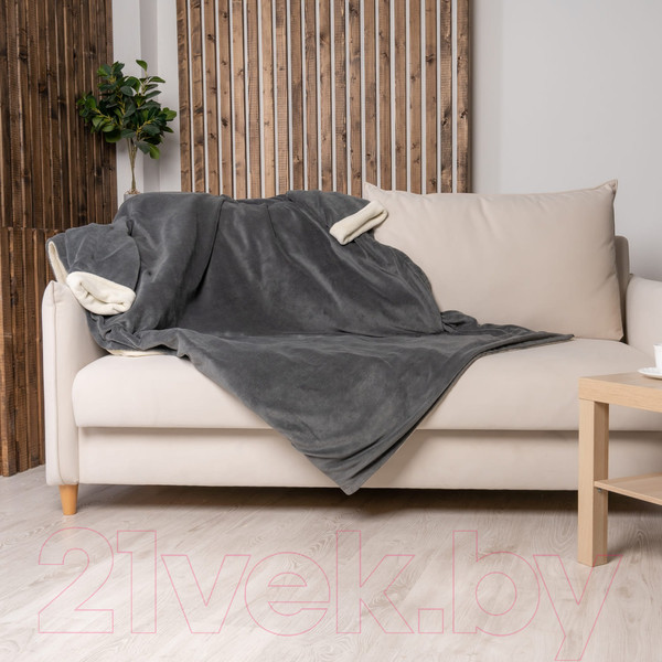 Изображение товара Электроодеяло EcoSapiens Comfy с рукавам ES-102 (серый)