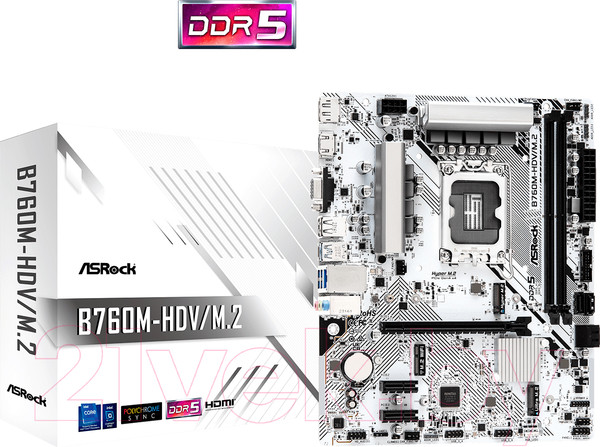 Изображение товара Материнская плата AsRock B760M-HDV/M.2