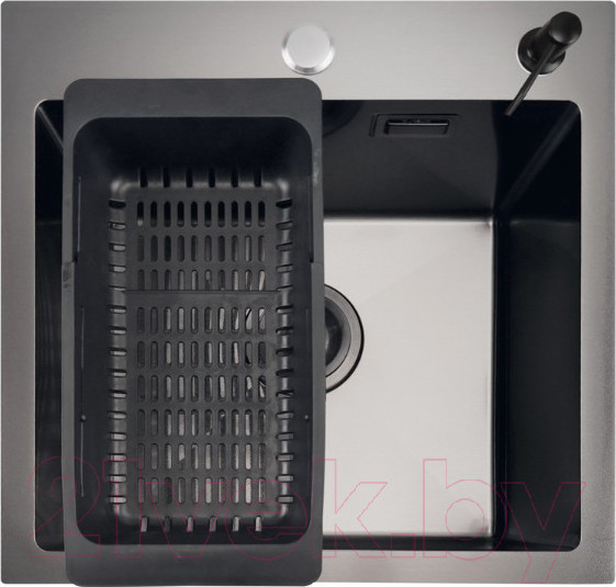 Изображение товара Мойка кухонная STELLAR E4444NB (нано черный)