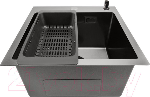Изображение товара Мойка кухонная STELLAR E4444NB (нано черный)