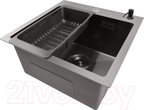 Изображение товара Мойка кухонная STELLAR E4444NB (нано черный)