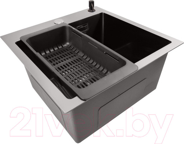 Изображение товара Мойка кухонная STELLAR E4444NB (нано черный)
