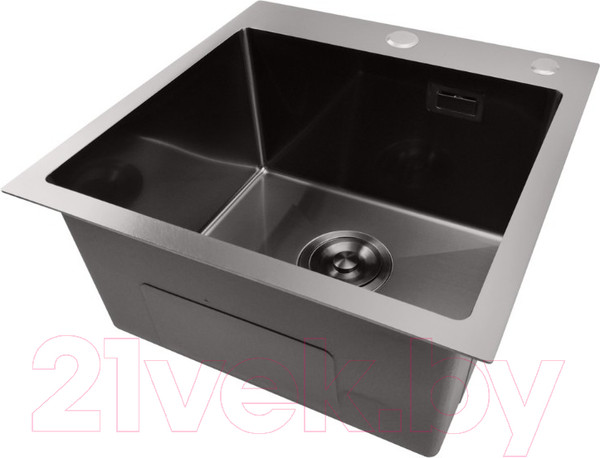 Изображение товара Мойка кухонная STELLAR E4444NB (нано черный)