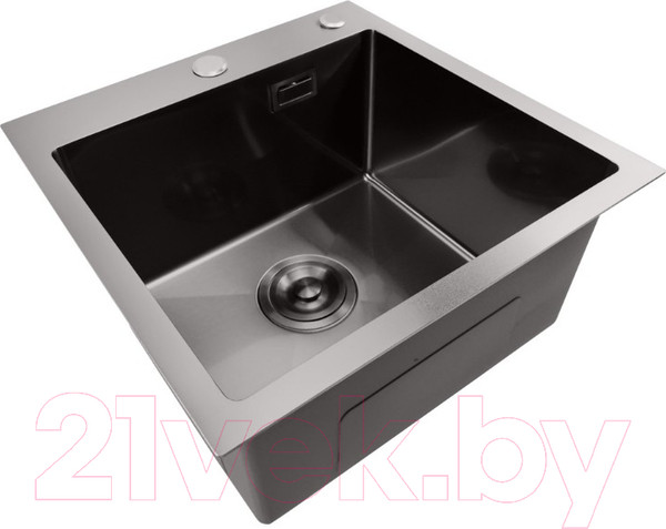 Изображение товара Мойка кухонная STELLAR E4444NB (нано черный)