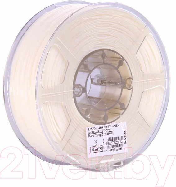 Изображение товара Пластик для 3D-печати eSUN eABS-HS Filament / т0036465 (1.75мм, 1кг, натуральный)