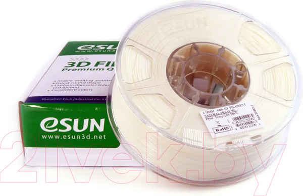 Изображение товара Пластик для 3D-печати eSUN eABS-HS Filament / т0036465 (1.75мм, 1кг, натуральный)