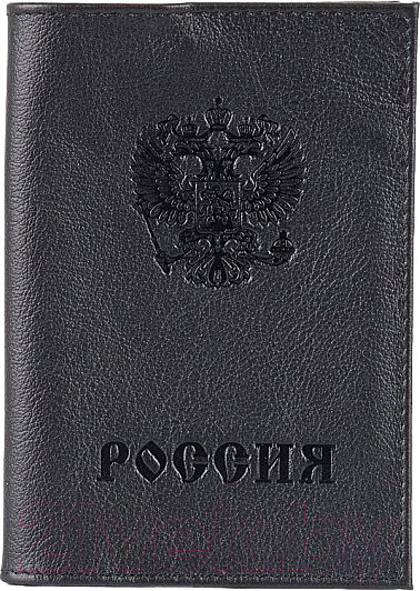 Изображение товара Обложка на паспорт Poshete 604-002-1LG-BLK (черный)