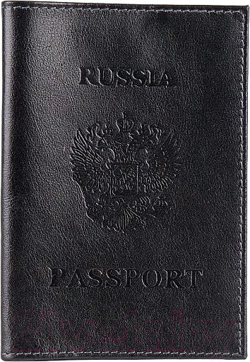 Изображение товара Обложка на паспорт Poshete 604-002K/NPK-BLK (черный)