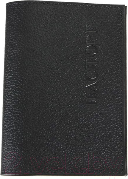 Изображение товара Обложка на паспорт Poshete 604-002MBLK (черный)