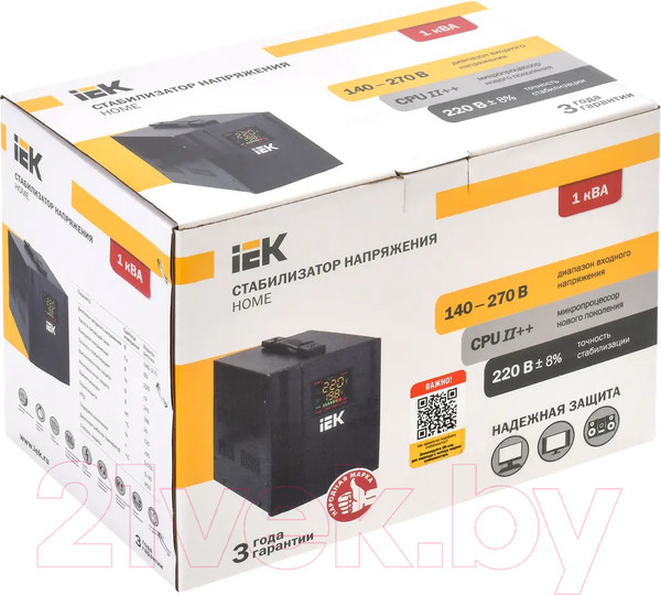 Изображение товара Стабилизатор напряжения IEK Home IVS20-1-01000