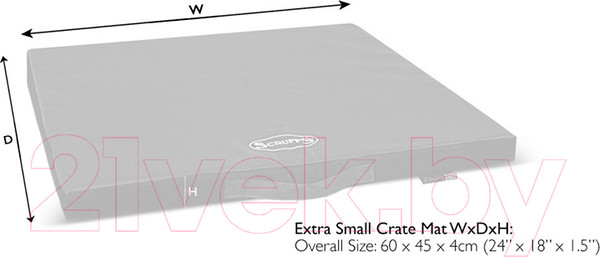 Изображение товара Матрас для животных Scruffs Expedition / 660429 (серый/черный)