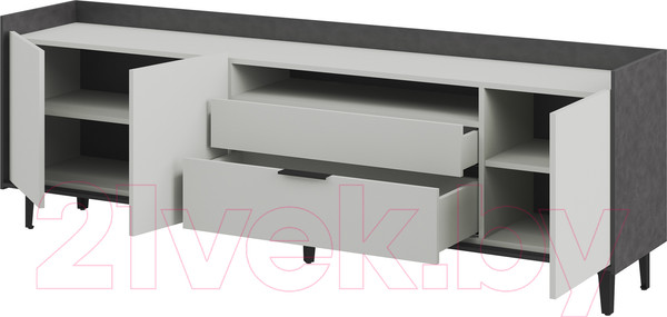 Изображение товара Тумба Мебель-Неман Модена МН-048-04-Ц1 (лунный камень/металл бруклин)