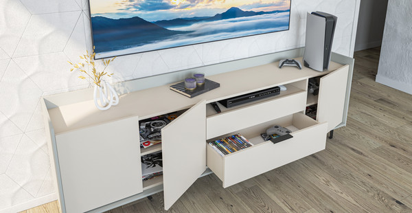 Изображение товара Тумба Мебель-Неман Модена МН-048-04-Ц2 (персидский жемчуг/лунный камень)