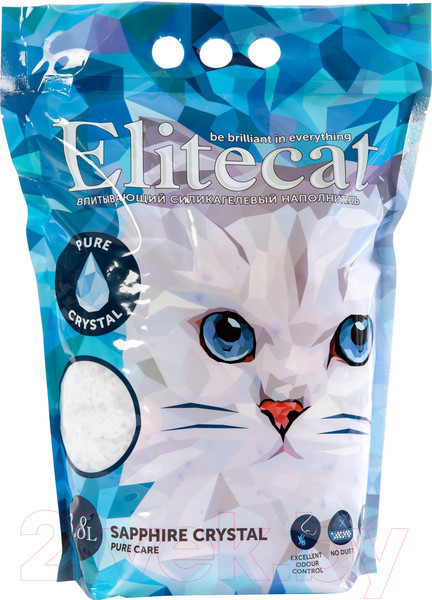 Изображение товара Наполнитель для туалета EliteCat Crystal Pure 4890/EC (3.8л/1.67кг)