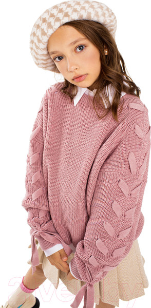 Изображение товара Джемпер детский Amarobaby Knit Wear / AB-OD21-KNITW2602/27-128 (пудровый, р.128)