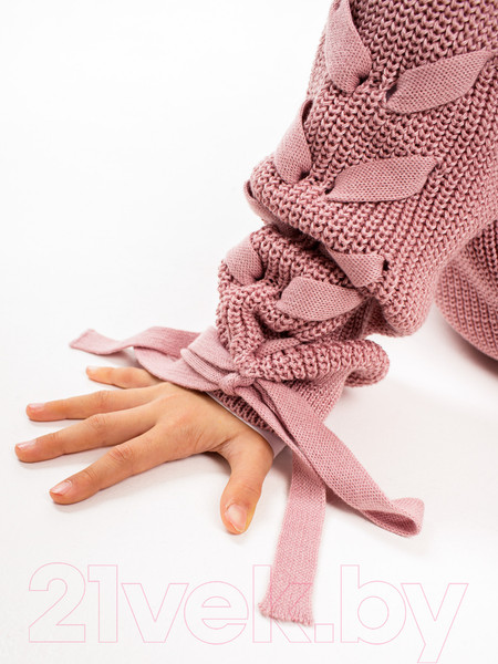Изображение товара Джемпер детский Amarobaby Knit Wear / AB-OD21-KNITW2602/27-128 (пудровый, р.128)