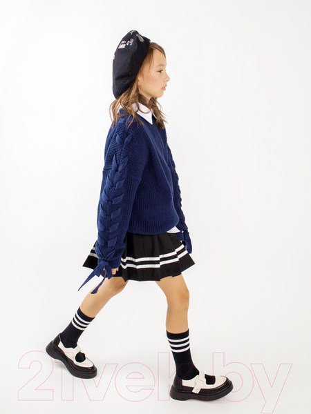 Изображение товара Джемпер детский Amarobaby Knit Wear / AB-OD21-KNITW2602/20-128 (синий, р.128)