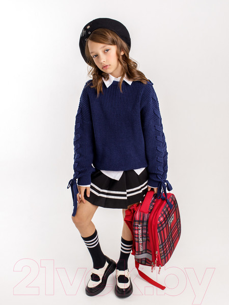 Изображение товара Джемпер детский Amarobaby Knit Wear / AB-OD21-KNITW2602/20-152 (синий, р.152)