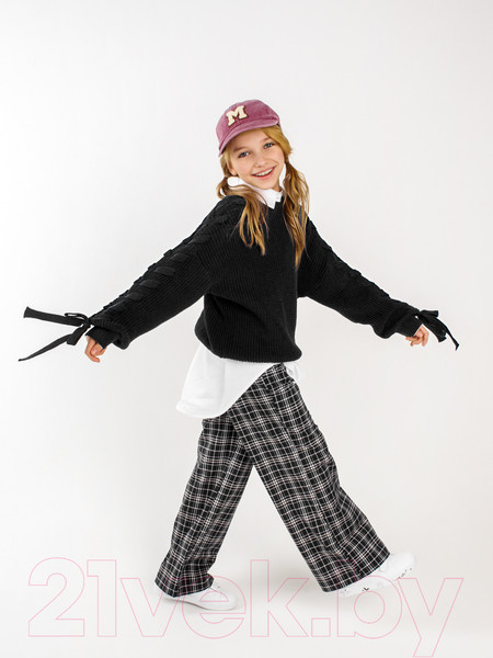 Изображение товара Джемпер детский Amarobaby Knit Wear / AB-OD21-KNITW2602/09-128 (черный, р.128)