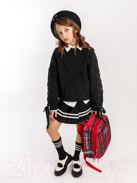 Изображение товара Джемпер детский Amarobaby Knit Wear / AB-OD21-KNITW2602/09-152 (черный, р.152)