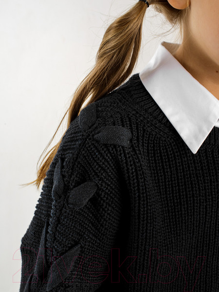 Изображение товара Джемпер детский Amarobaby Knit Wear / AB-OD21-KNITW2602/09-152 (черный, р.152)