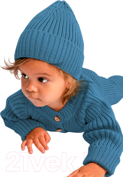 Изображение товара Шапка детская Amarobaby Pure Love Tot / AB-OD22-PLT16/19-44 (голубой, р. 44-46)