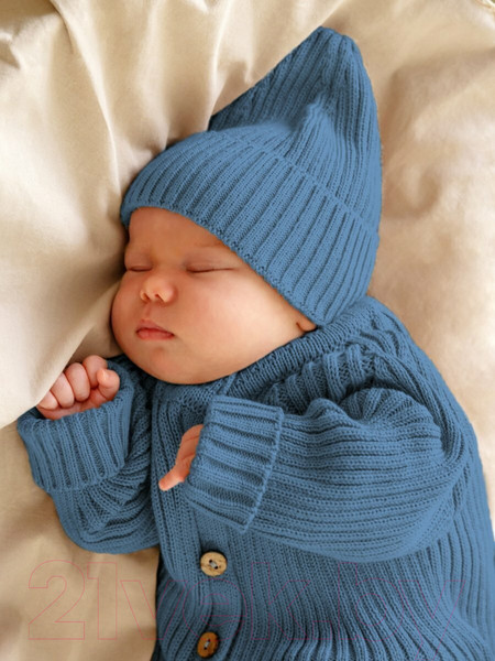 Изображение товара Шапка детская Amarobaby Pure Love Tot / AB-OD22-PLT16/19-44 (голубой, р. 44-46)