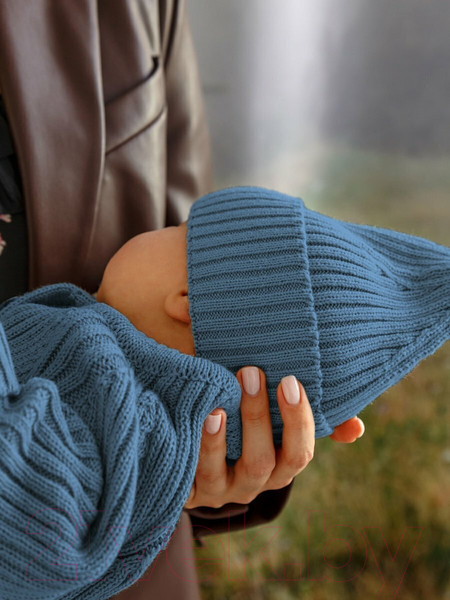 Изображение товара Шапка детская Amarobaby Pure Love Tot / AB-OD22-PLT16/19-46 (голубой, р. 46-48)