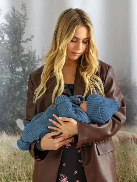 Изображение товара Шапка детская Amarobaby Pure Love Tot / AB-OD22-PLT16/19-46 (голубой, р. 46-48)