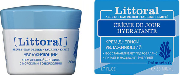 Изображение товара Крем для лица Littoral Увлажняющий Дневной С морскими водорослями (50мл)