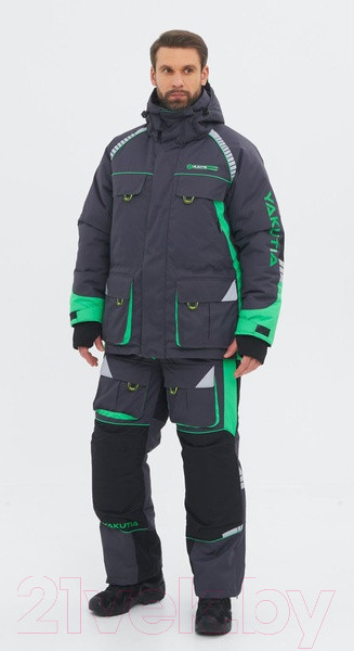 Изображение товара Костюм для охоты и рыбалки Huntsman Yakutia темно-серый (р-р 44-46/170-176)