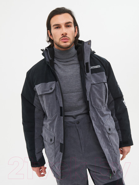 Изображение товара Костюм для охоты и рыбалки Huntsman Канада Finlandia серый/черный (р-р 44-46/170-176)