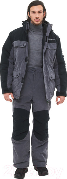 Изображение товара Костюм для охоты и рыбалки Huntsman Канада Finlandia серый/черный (р-р 44-46/170-176)