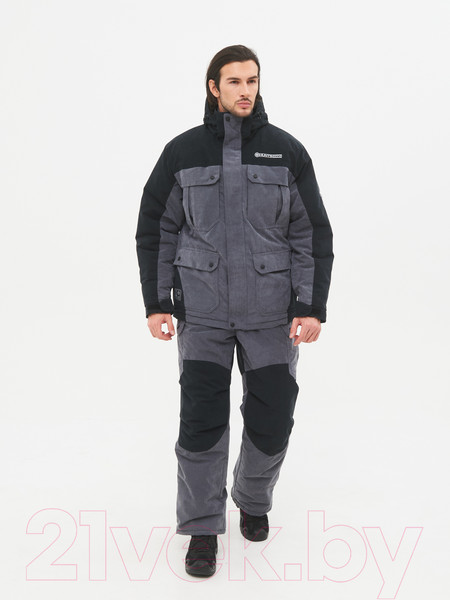 Изображение товара Костюм для охоты и рыбалки Huntsman Канада Finlandia серый/черный (р-р 44-46/170-176)