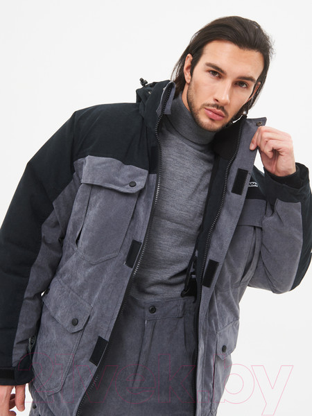 Изображение товара Костюм для охоты и рыбалки Huntsman Канада Finlandia серый/черный (р-р 44-46/170-176)