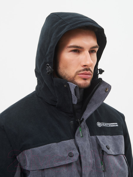 Изображение товара Костюм для охоты и рыбалки Huntsman Канада Finlandia серый/черный (р-р 44-46/170-176)